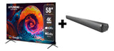 Combo Televisor 58 Pulgadas G + Barra De Sonido Bluetooth/fm
