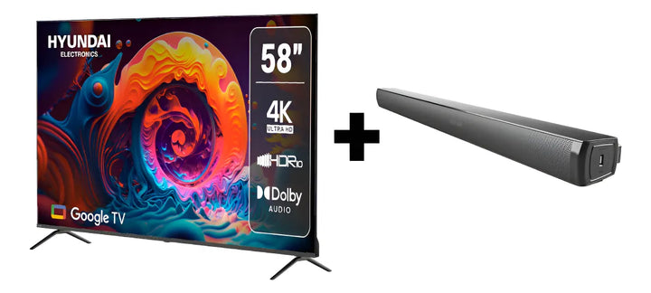 Combo Televisor 58 Pulgadas G + Barra De Sonido Bluetooth/fm