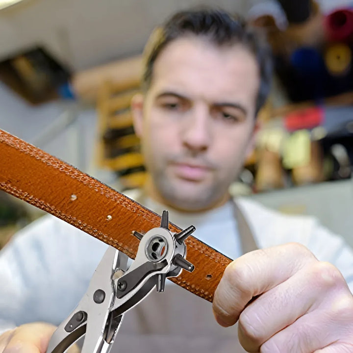 Alicate Sacabocado Remachadora Utustools ALS01 Ojales 4.5mm Cuero Mango Ergonómico