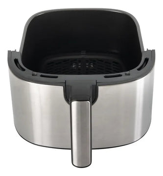 Freidora Aire Air Fryer Multifuncional Kalley Grande 6.3 Lt. Negro/plateado