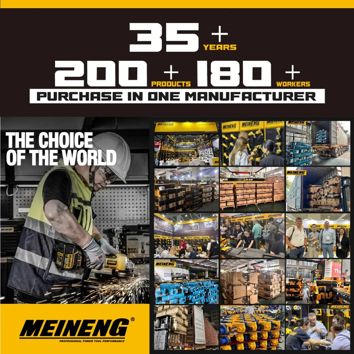 Pistola De Impacto Inalámbrica 1/2 Pulgadas. Meineng 3100rpm - Amarillo - 50hz/60hz