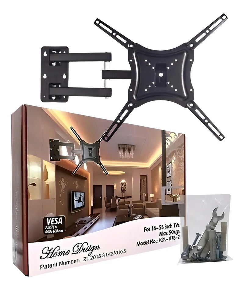 Soporte Tv Pared 55 Pulgadas Soporte Monitor Negro
