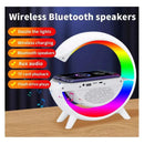 Parlante Lámpara G Cargador Inalámbrico Rgb Reloj Bt Segun Disponibilidad