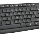 Combo Teclado Y Mouse Logitech Mk235 Inalámbrico Negro Negro Pizarra