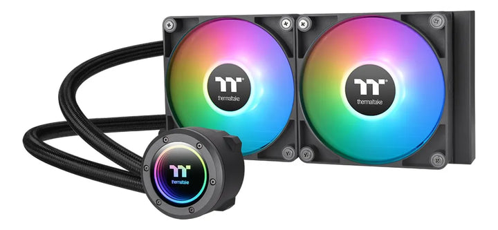 Thermaltake Th240 Argb Sync V2 Enfriador Líquido Para Cpu/refrigeración Líquida Alo, Ventilador De 120 Mm X 2/pwm 500~2000 Rpm/bloqueo De Agua De Espejo/mb Argb Sync Control, Cl-w361-pl12sw-a