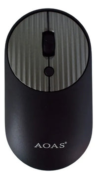 Kit De Teclado Y Mouse Inalámbrico De 2.4 Ghz Para Pc Tablet Mouse Gris Teclado Negro
