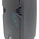Parlante Portátil Mini Cabina Bluetooth Luz Led Radio Fm Negro