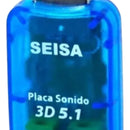 Tarjeta De Sonido Usb 5.1. Audifonos Y Microfono Plug 3.5mm Color Azul