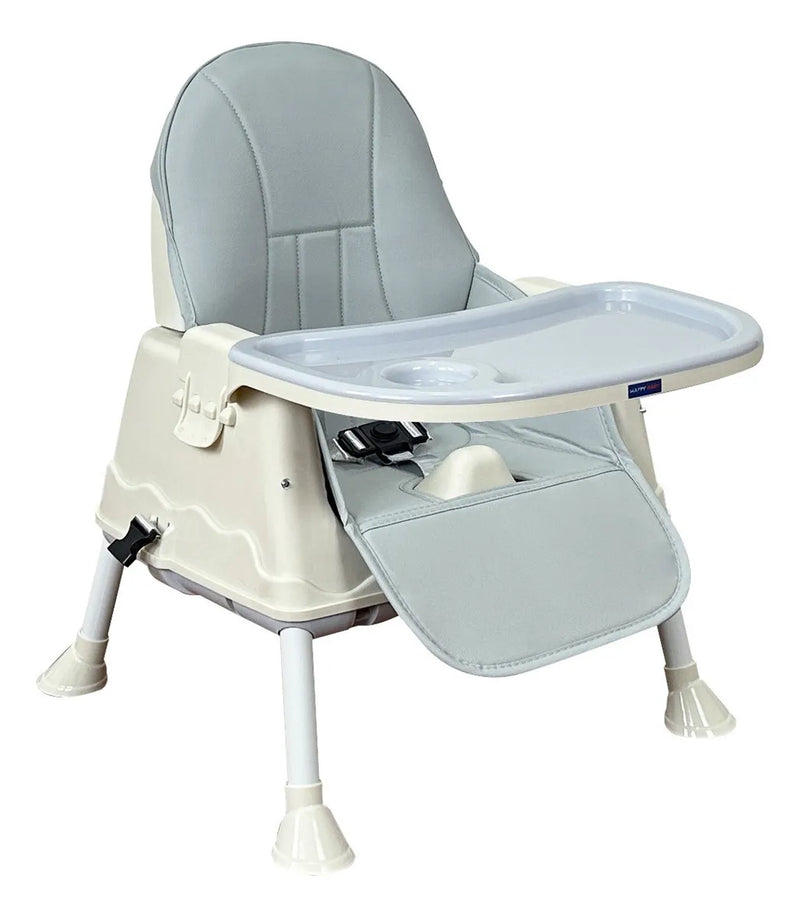 Silla Comedor Bebe 3en1 Happy Baby Zoe Color Gris