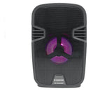 Parlante Portátil Mini Cabina Bluetooth Luz Led Radio Fm Color Negro