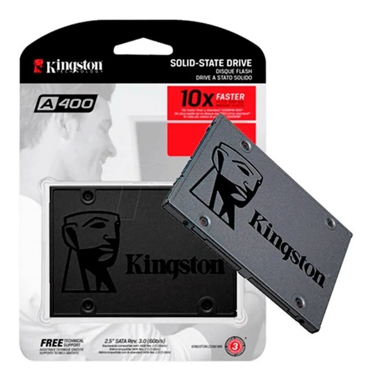 Unidad Estado Solido A400 De 240gb Kingston Negro