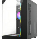 Chasis Gamer Iceberg Crystal Cube S Black 6 Fans Argb