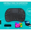 Mini Teclado Inalámbrico Airmouse Android Smart Tv Iluminado Mouse Color Teclado Black