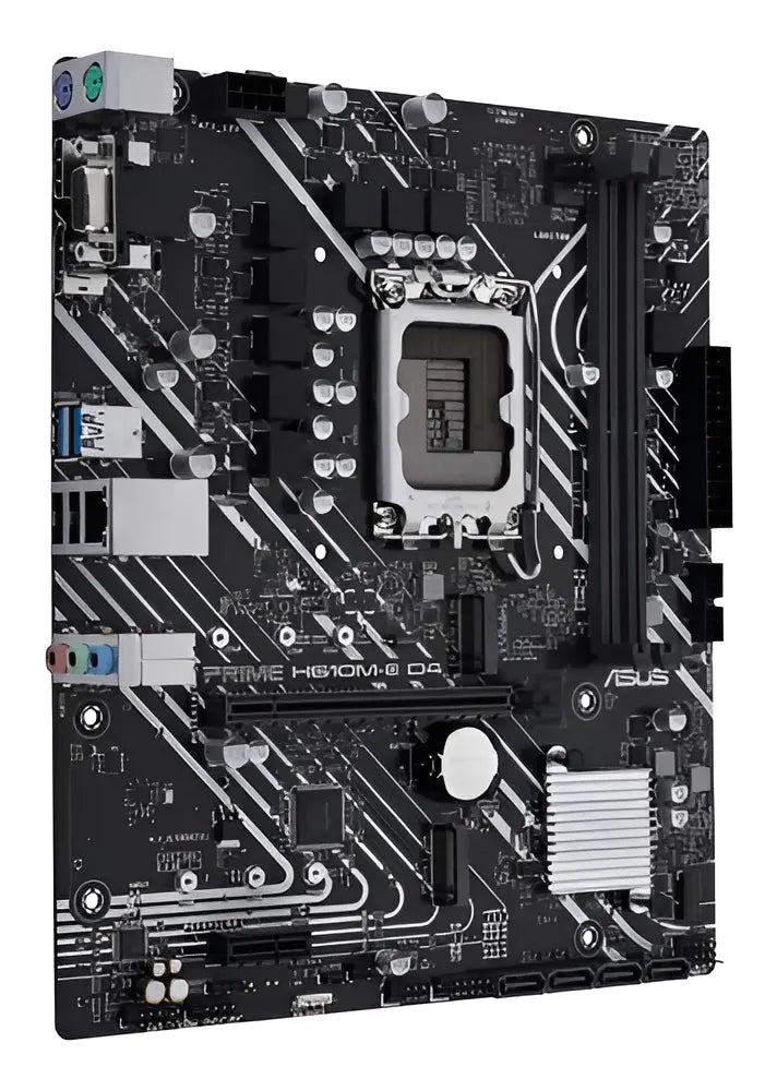 Motherboard Asus Prime H610m-e D4 Intel S1700 Ddr4 Acuario Color Negro