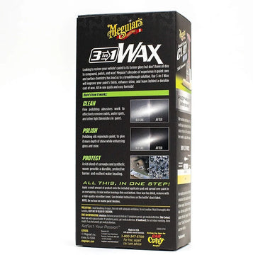 Meguiars Cera 3 En 1 Wax (limpia, Policha Y Protege)