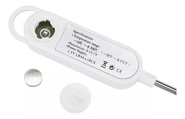 Termometro Digital Alimentos Comida Sonda Carnes Temperatura Blanco