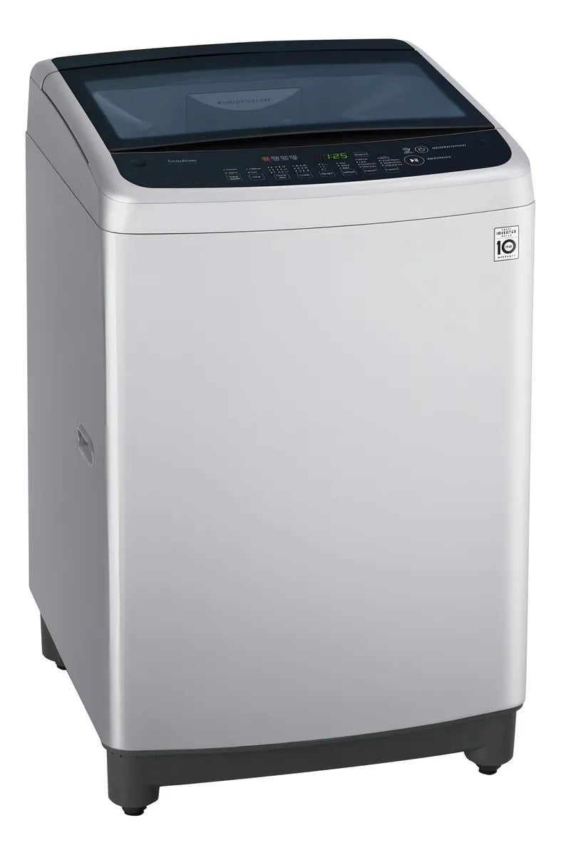 Lavadora automática LG inverter hasta 19kg color gris