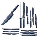 Set Cuchillos Acero Inoxidable Azul Diamond 14 Piezas