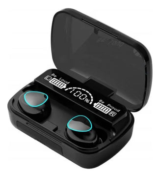 Audifonos Inalambricos Bowmann Bw-m10 Tws Powerbank Color Negro