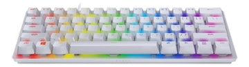 Teclado Razer QWERTY Razer Purple inglés US color mercury con luz RGB