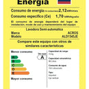 Lavadora Acros 2 Tinas 15 Kg Blanca - Ald1545je Whirlpool Color Blanco/Gris