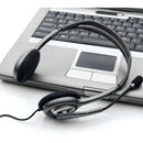 Auriculares Logitech Com Microfono Oficina H111 981-000612 Ajustable Gris