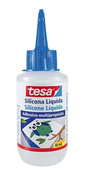 Silicona Líquida Tesa X 60 Ml Pegamento Transparente.