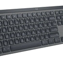 Teclado Logitech Master Series QWERTY Membrana inglés US color grafito con luz blanca