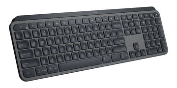 Teclado Logitech Master Series QWERTY Membrana inglés US color grafito con luz blanca