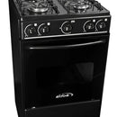 Estufa De Piso Con Horno Abba 4 Pts Gn Negro At 101-1n N