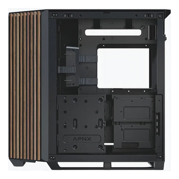 Gabinete Gamer Apnx V1 Negro Wood V1-w-bk-v1 Alta Gama