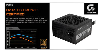 Fuente de poder para PC Gigabyte P550B 550W
