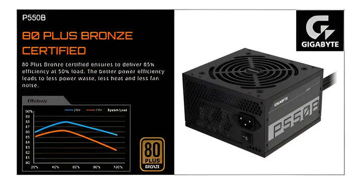 Fuente de poder para PC Gigabyte P550B 550W