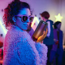 Parlante Bluetooth Portátil 1Hora BOC242 FM Bocina con Luces RGB Conectividad AUX/USB/TF Color Negro Ideal para Fiestas y Cumpleaños
