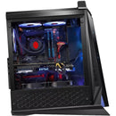 Chasis Gabinete Iceberg Crystal Max - 4 Fans + Tira M-rgb Color Negro