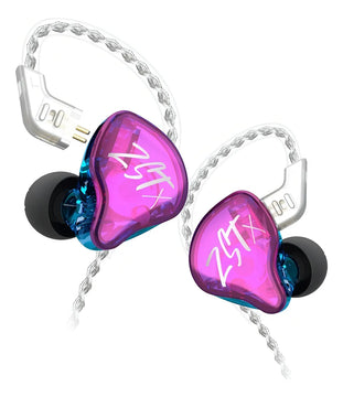 Auriculares In-ear Gamer Inalámbricos Kz Zst X Violeta Sin Micrófono