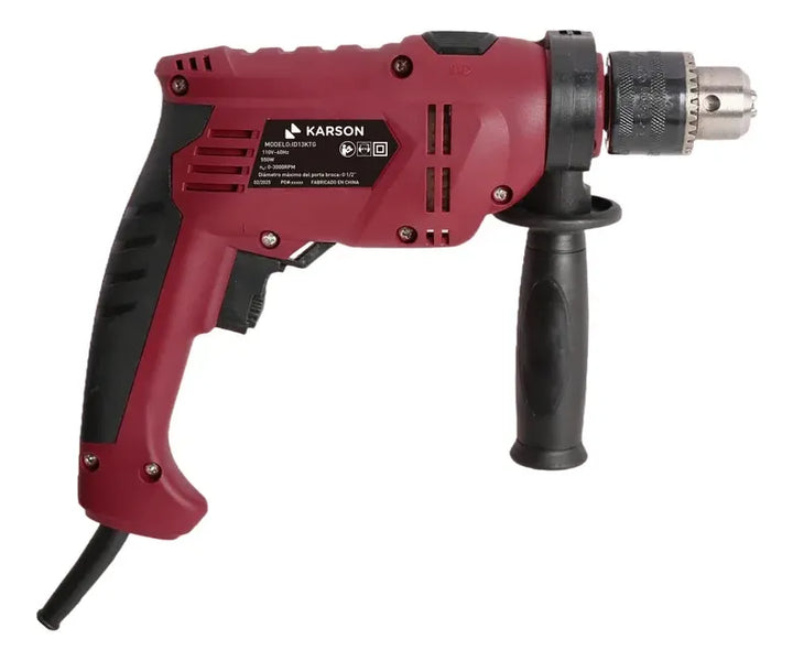 Taladro Percutor 1/2 Karson Id550k 550w 2800 Rmp - Terracota - No