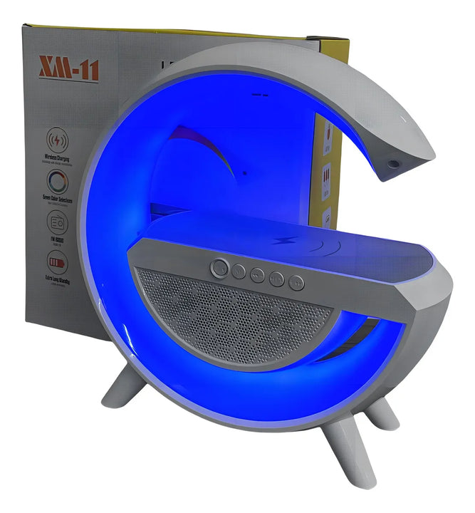 Lámpara de altavoz G Sound Box, cargador de inducción Rgb Bt A, color blanco