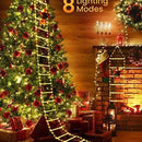 Set Luces Led De Escalera Navideña 10' Con Santa Claus