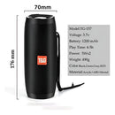 Altavoz Bluetooth Portátil Tg117 (negro) Impermeable Por R. Color Negro