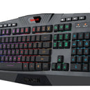 Teclado gamer Redragon Harpe Pro K503A RGB QWERTY español color negro con luz RGB