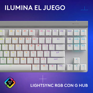 Teclado Gamer Con Cable Logitech G515 Tkl, Blanco Inglés