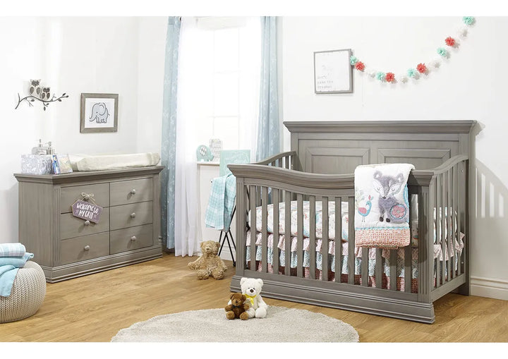 Cuna Convertible Clásica 4 En 1 De Madera No Tóxica