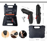 Destornillador Inalambrico Electrico 47 En 1 Recargable Exte - Negro