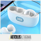 Audífonos Conducción Ósea De Clic Inalámbricos Bluetooth Color Blanco