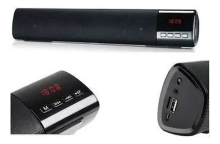 Parlante Speaker B28s Portátil Con Bluetooth Negra Gris