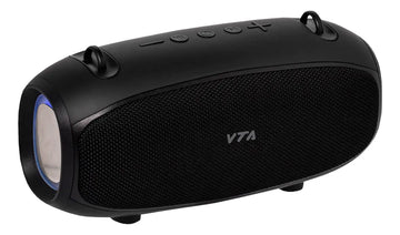 Parlante Recargable Rhythm 30w Vta Con Bluetooth Luces Led Y Color Negro