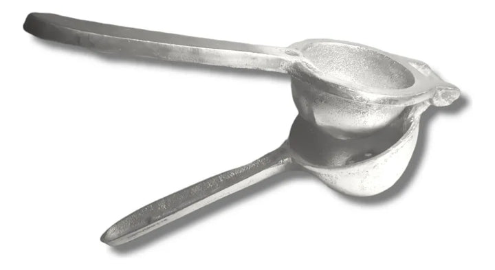 Exprimidor De Naranjas Manual/aluminio Fundido Plateado