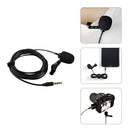 Micrófono De Solapa Para Pc Y Amplificador Entrada 3.5 Mm Ts Color Negro