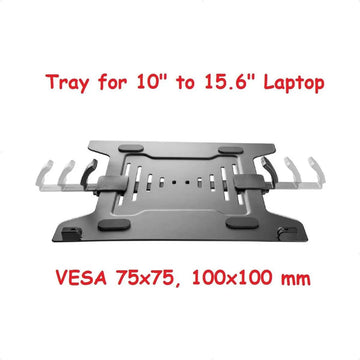 Soporte Adaptador Vesa Universal Laptop 10~15.6 Techgo Plh-2 Negro
